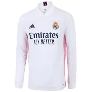 Camisa oficial Adidas Real Madrid 2020 2021 I jogador manga comprida